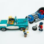 blue and black lego truck toy
